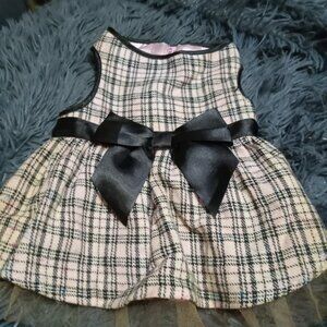 NWOT LuLuPink Pink/Black Wool Dog Dress